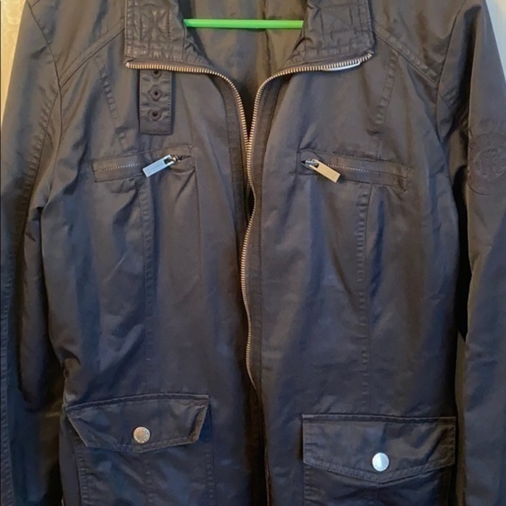Tommy‎ Hilfiger black jacket front pockets size L - Picture 4 of 13